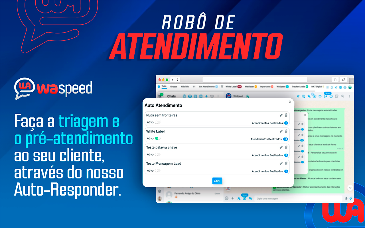 WaSpeed: Superpoderes para o seu WhatsApp, CRM e muito mais. - 截图 3