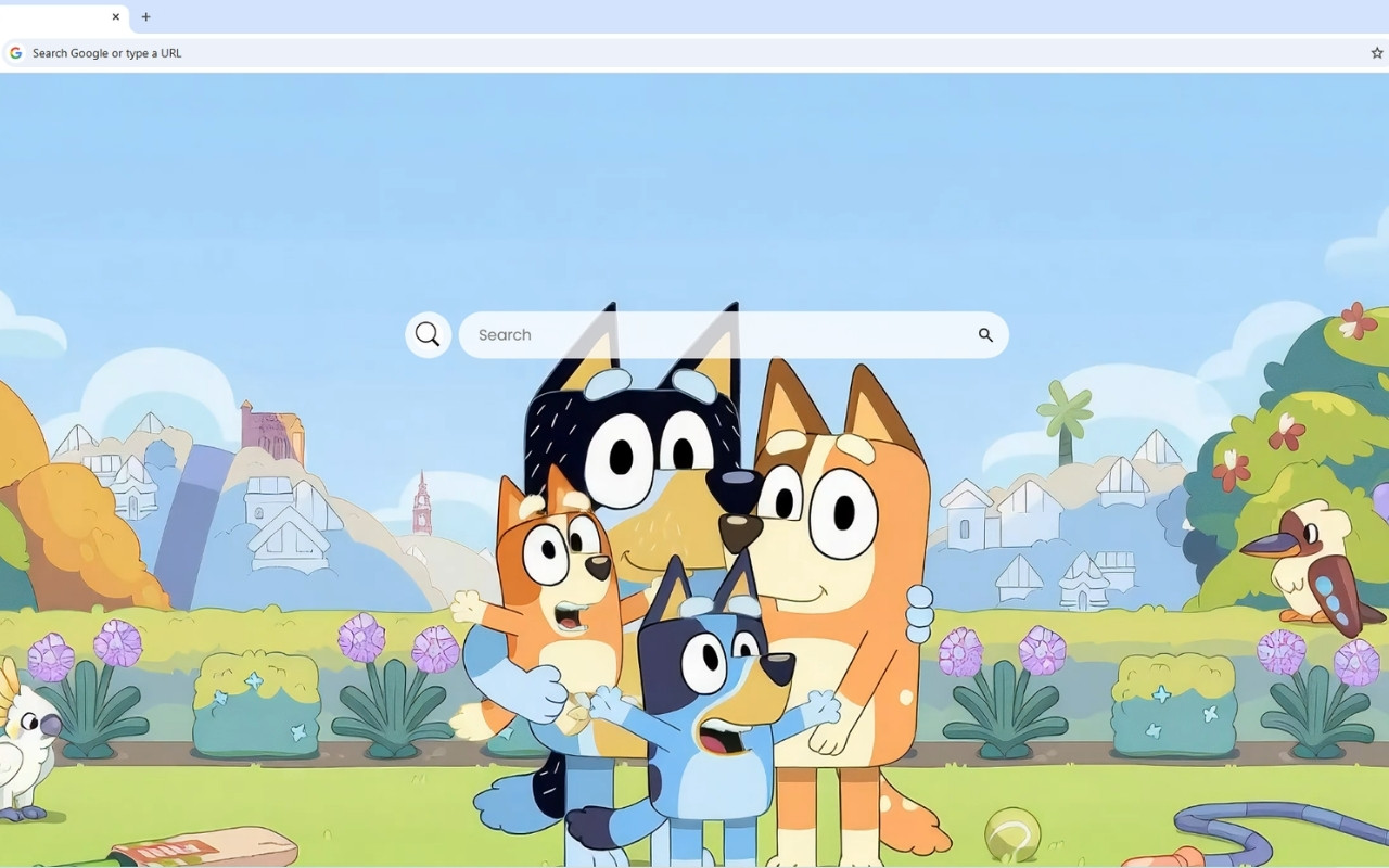 Bluey Family Live Wallpaper - 截图 1