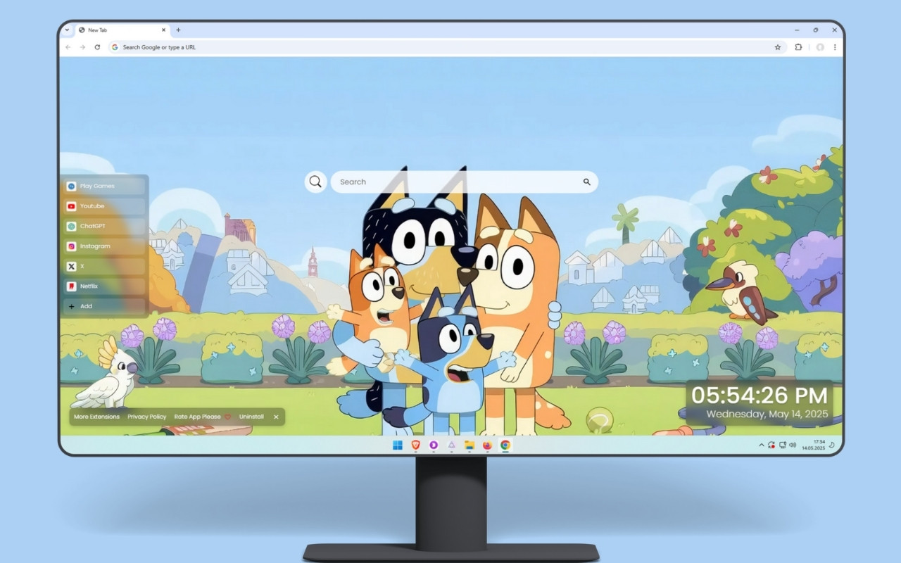 Bluey Family Live Wallpaper - 截图 2