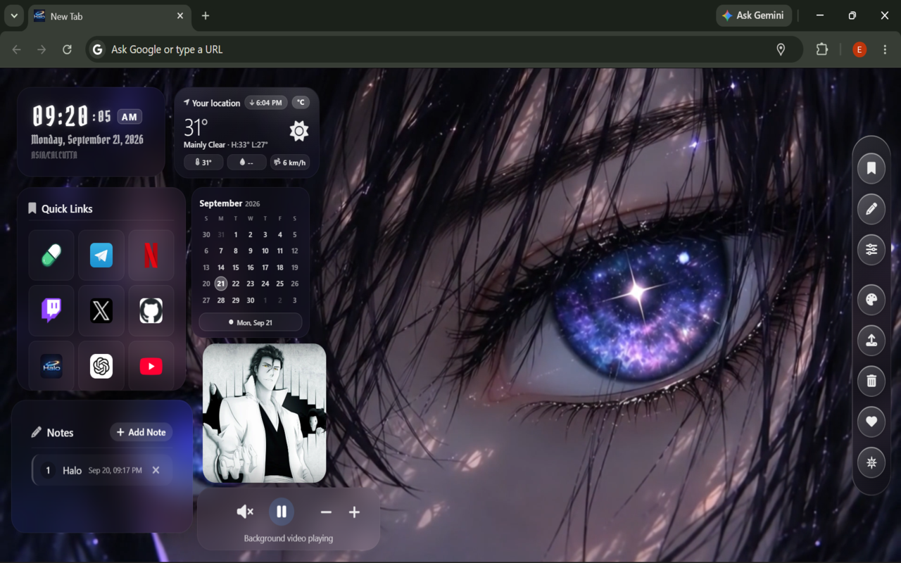 Halo New Tab Dashboard - 截图 2