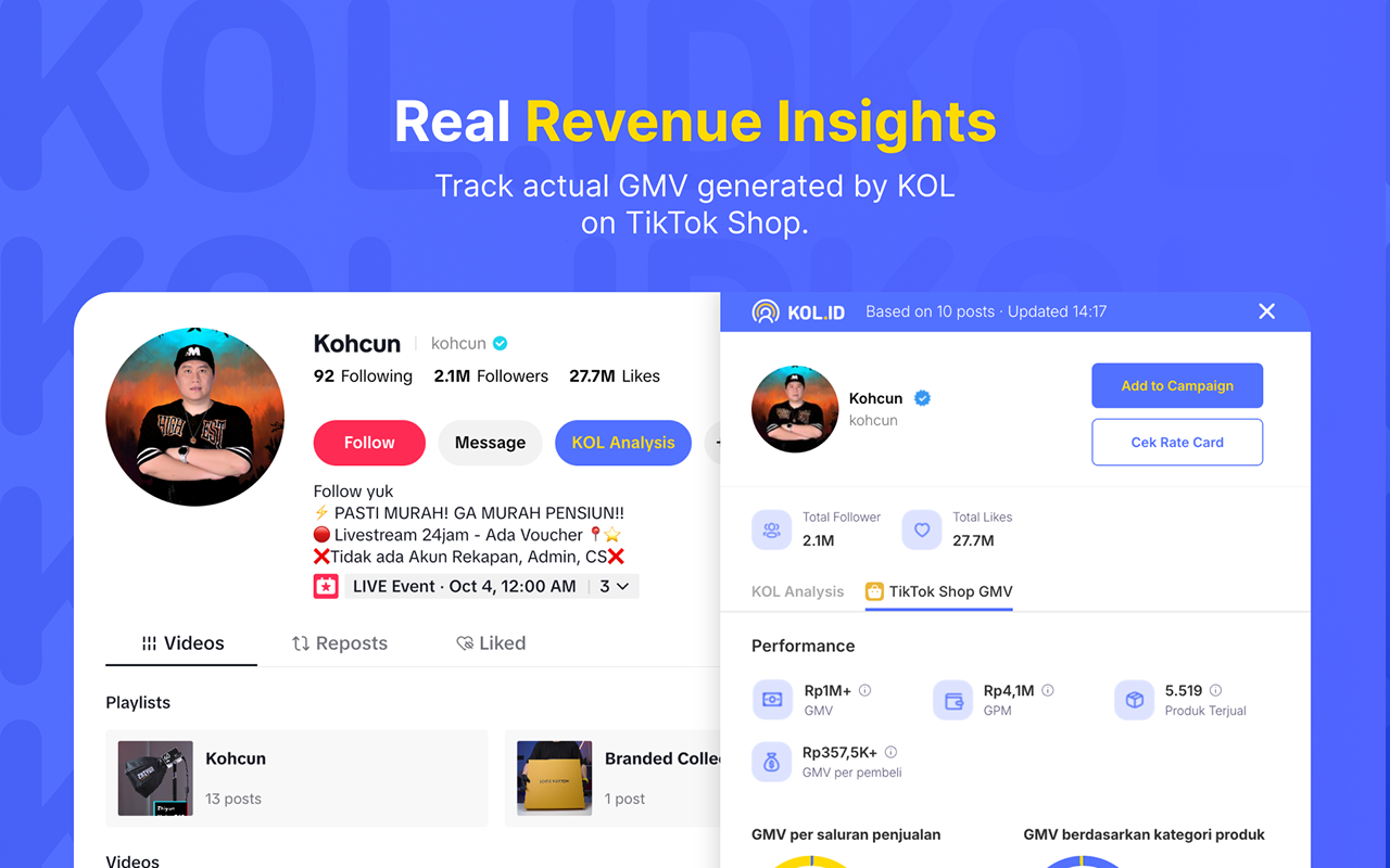 Check Engagement Rate Instagram & Tiktok by KOL.ID - 截图 3