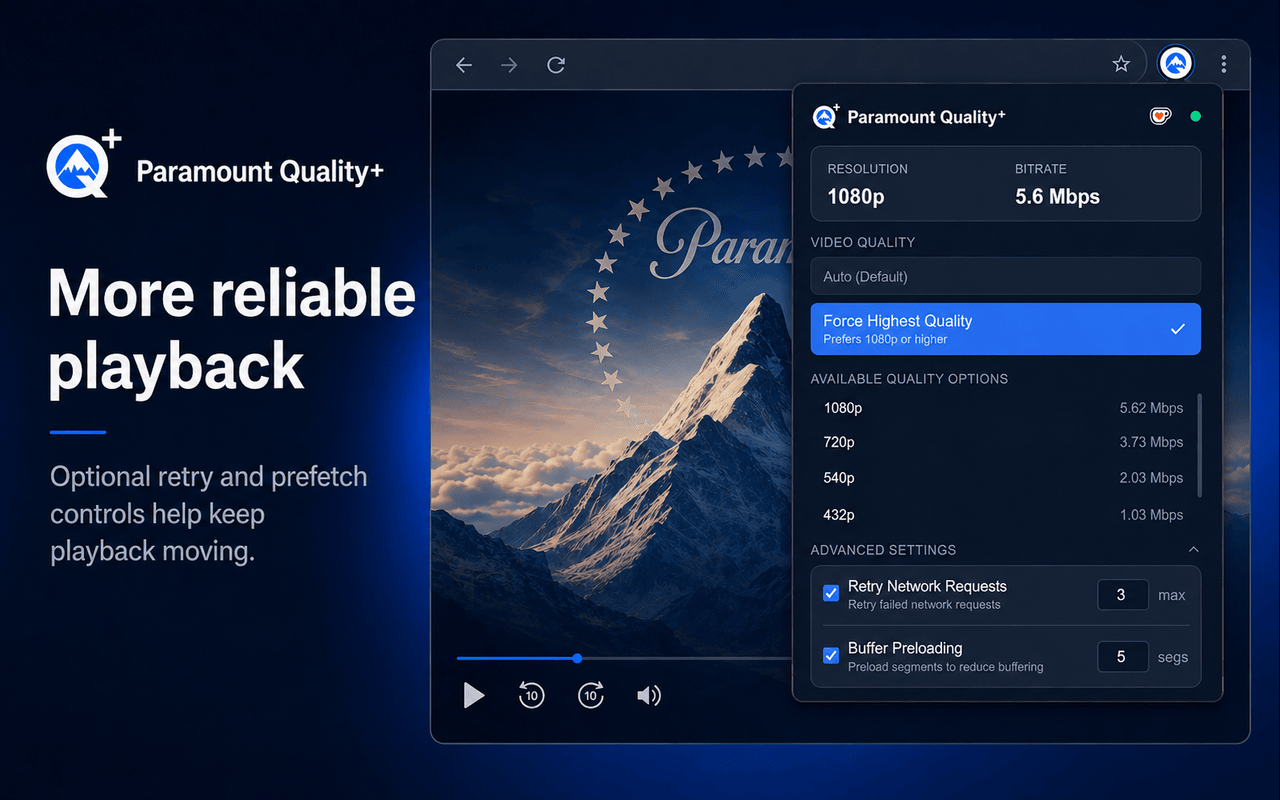 Paramount Quality+ - 截图 4