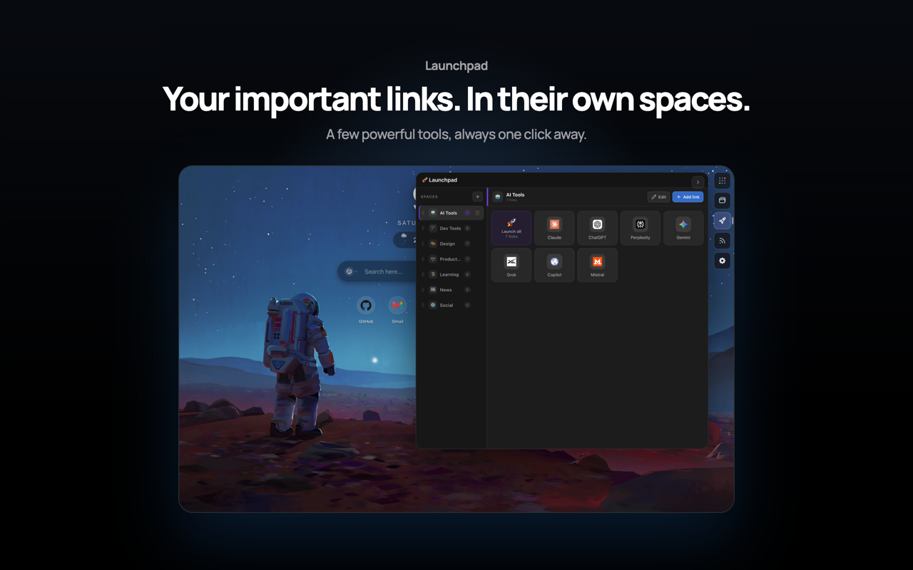 Sparkly – Beautiful & Productive New Tab - 截图 3