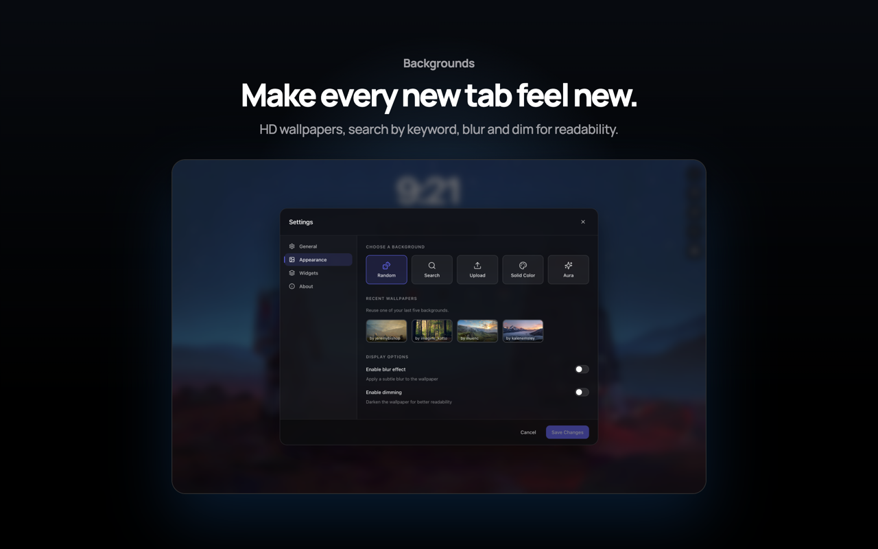Sparkly – Beautiful & Productive New Tab - 截图 5