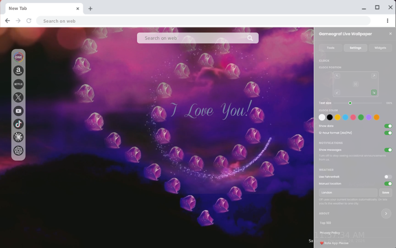 Valentines Day Loves Hart Live Wallpaper - 截图 2