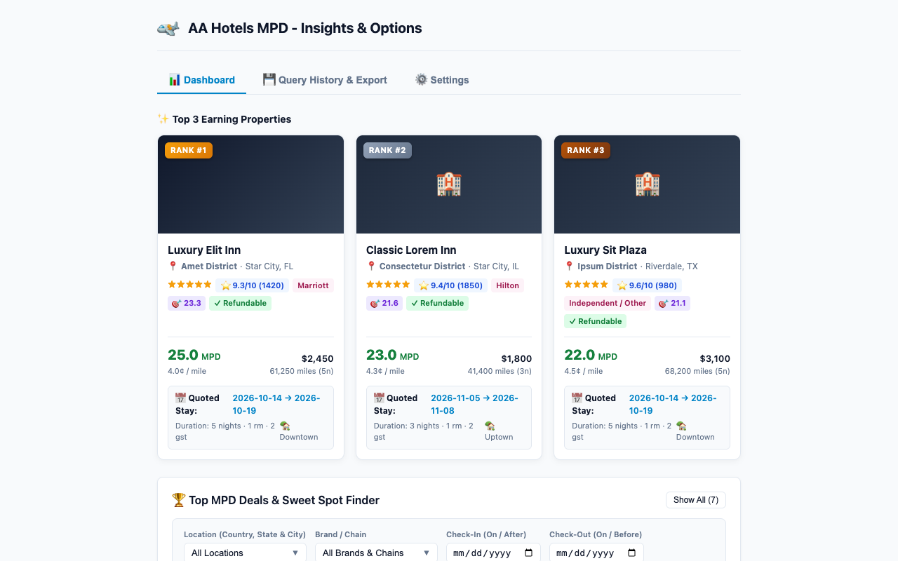 AA Hotels MPD - 截图 4