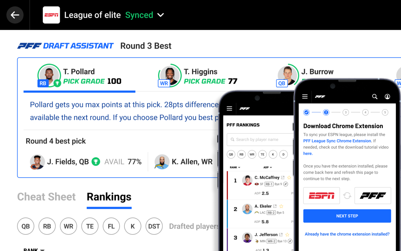 PFF for your Fantasy League - 截图 1