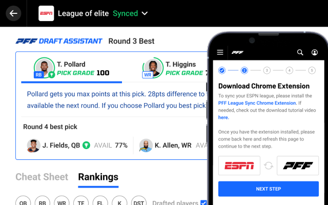 PFF for your Fantasy League - 截图 2