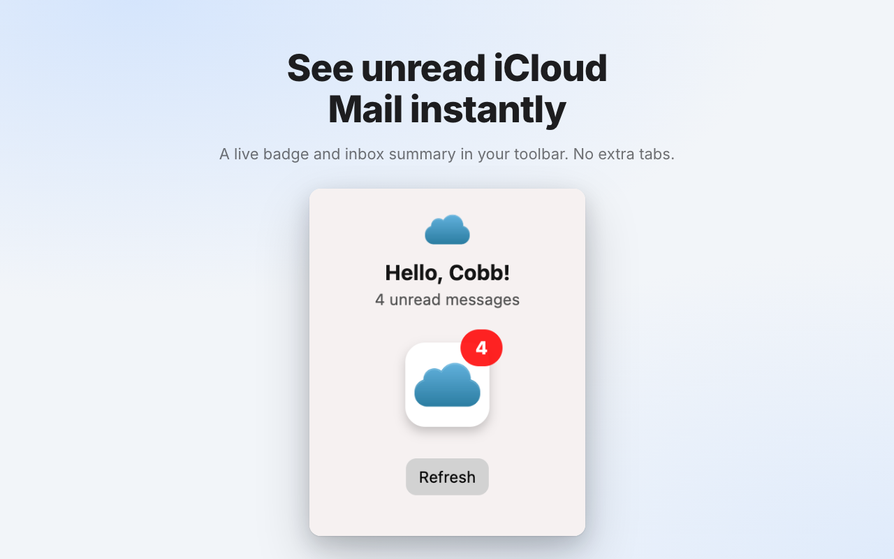 iCloud Mail Notifier - Email Alerts - 截图 1