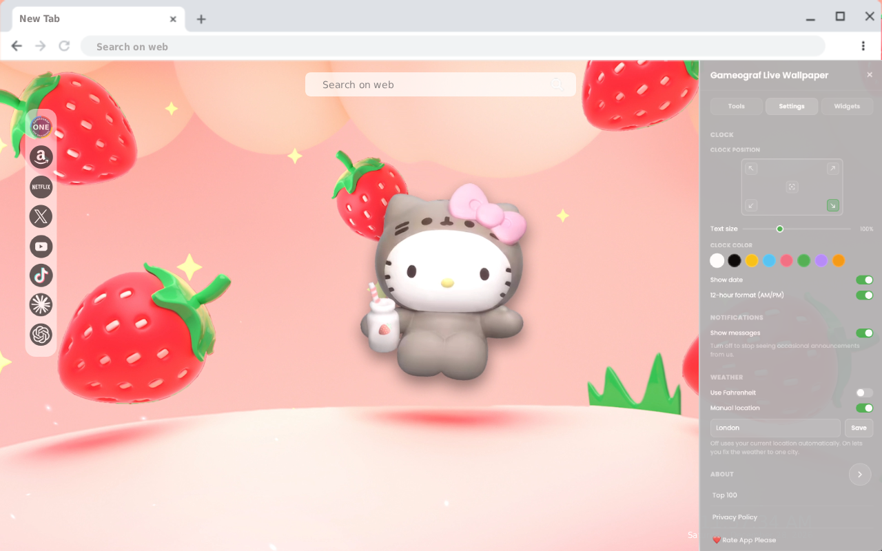 Hello Kitty Live Wallpaper - 截图 2