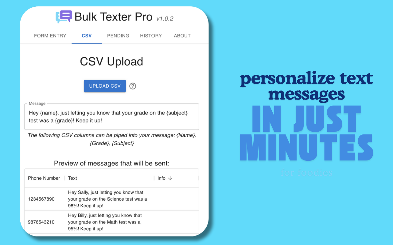 Bulk Texter Pro - 截图 1