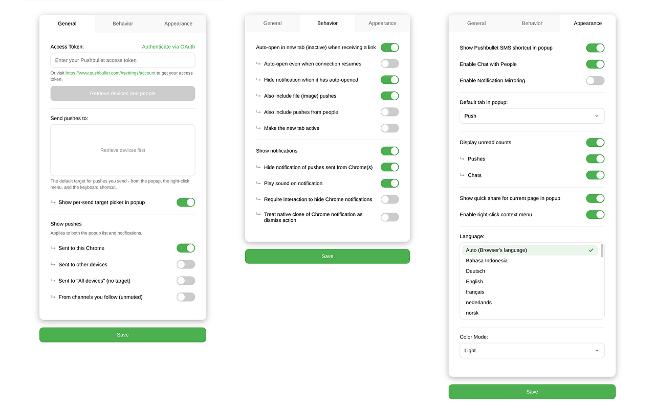 Push Go for Pushbullet - 截图 3