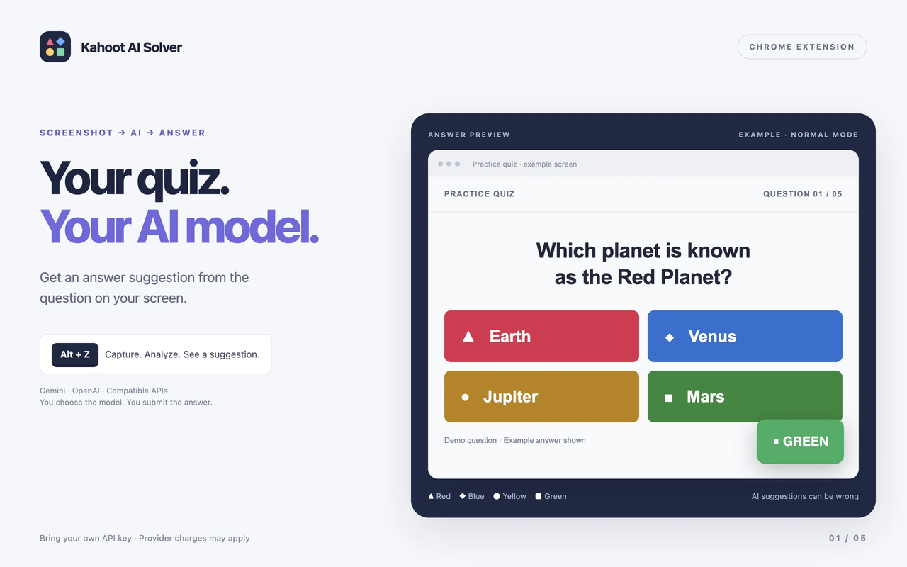 Kahoot AI Solver - Smart Assistant - 截图 1
