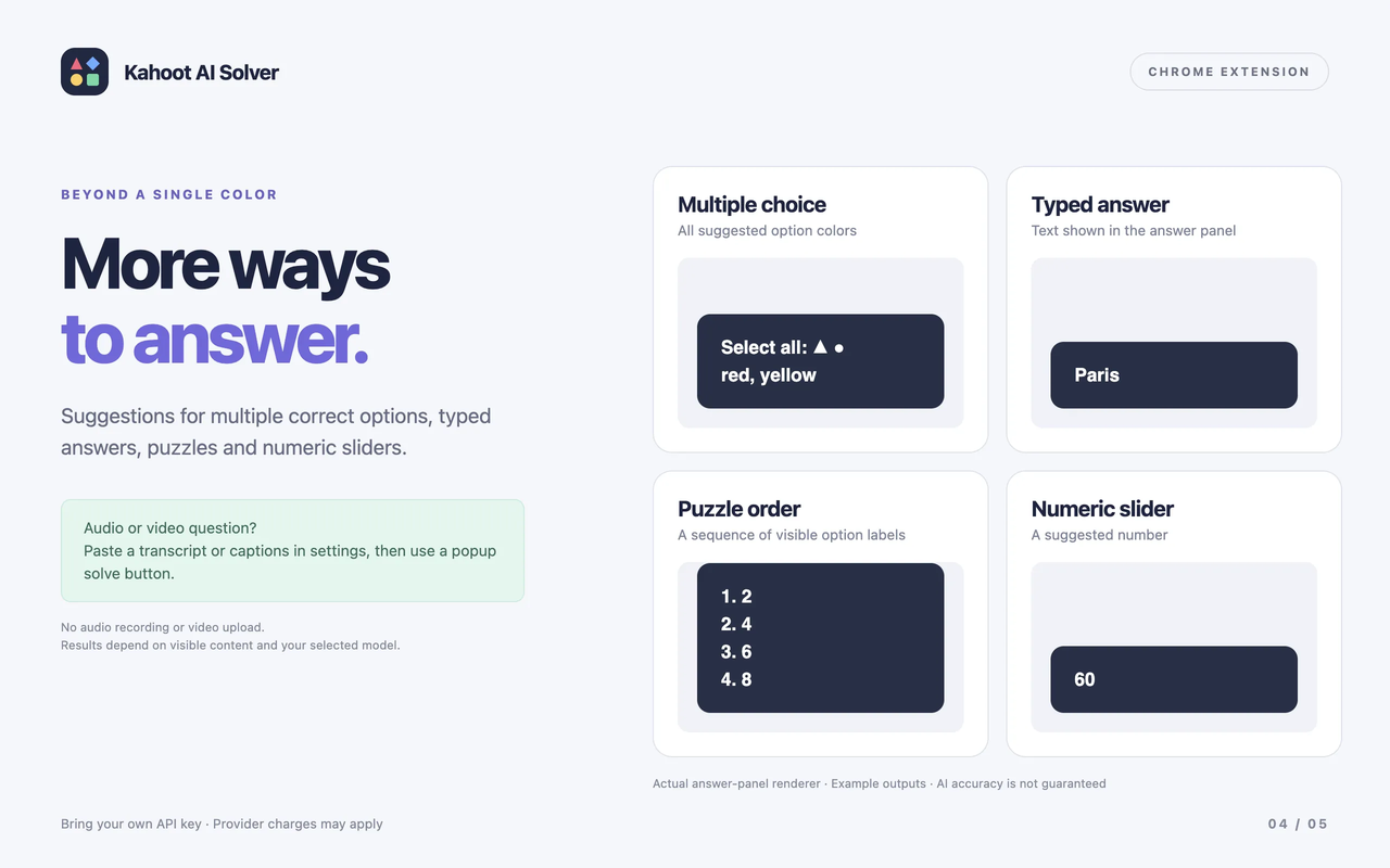 Kahoot AI Solver - Smart Assistant - 截图 4