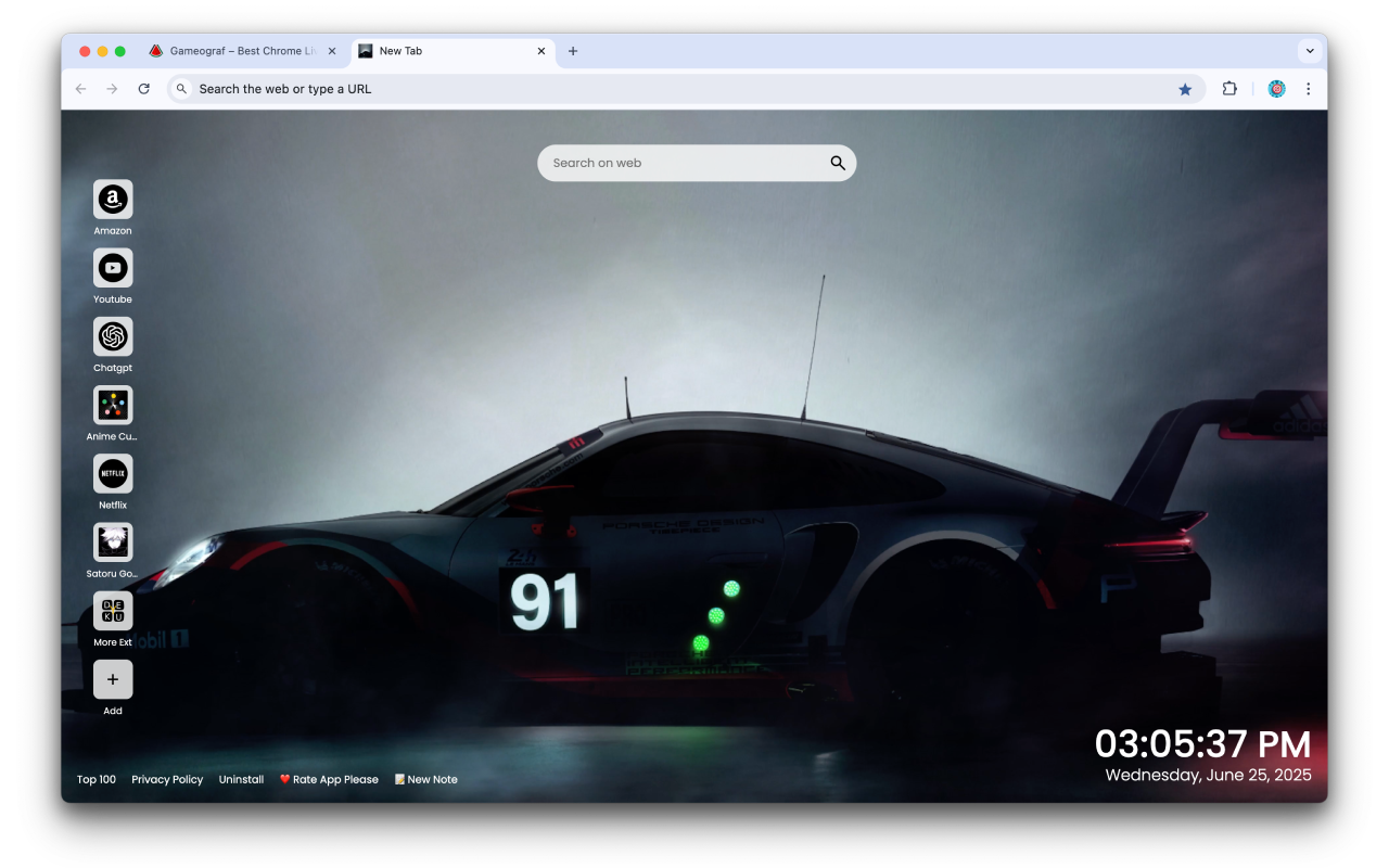 Supercar Porsche 911 Live Wallpaper - 截图 1