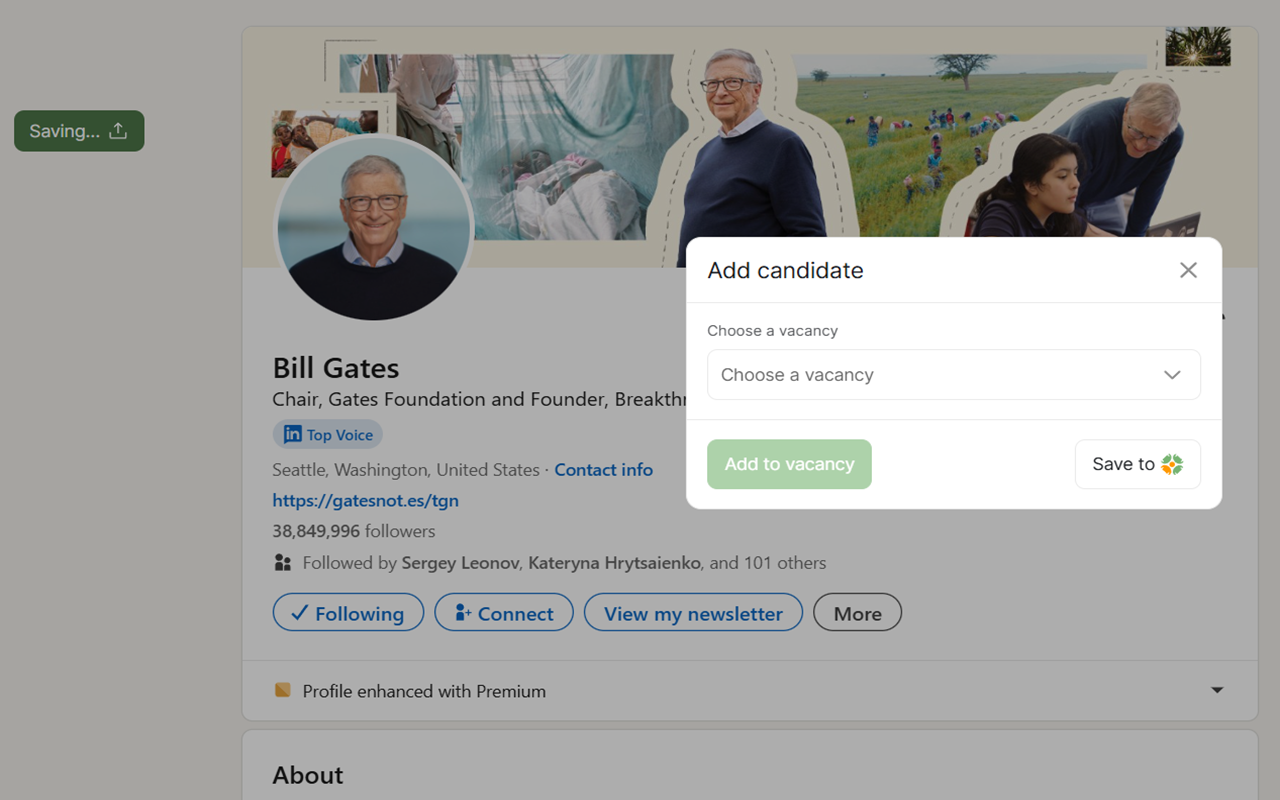 Recruiters' integration tool - 截图 2