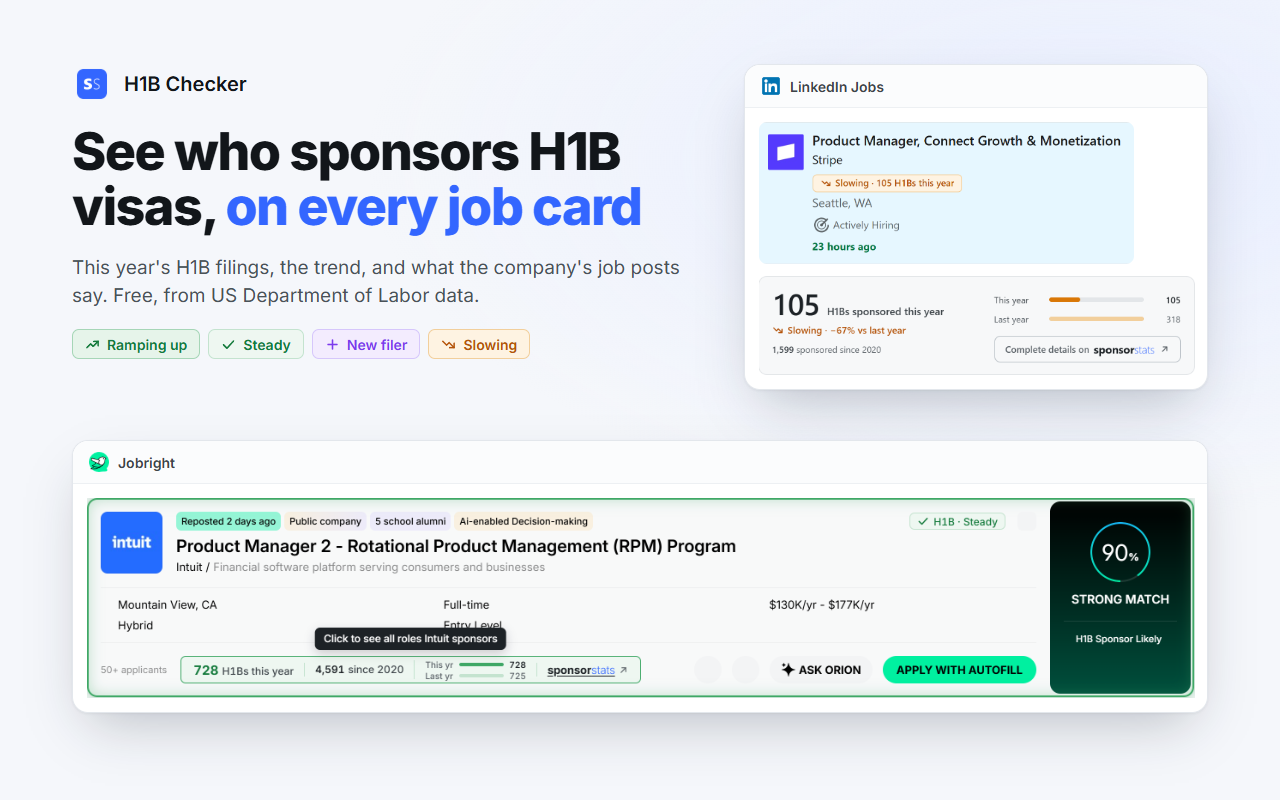 H1B Checker - 截图 1