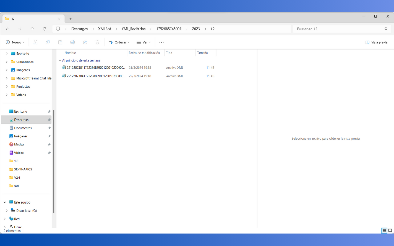 XML Manager: Descarga automática SRI - 截图 2