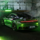 Green Porsche 911 Techart GT3 Live Wallpaper