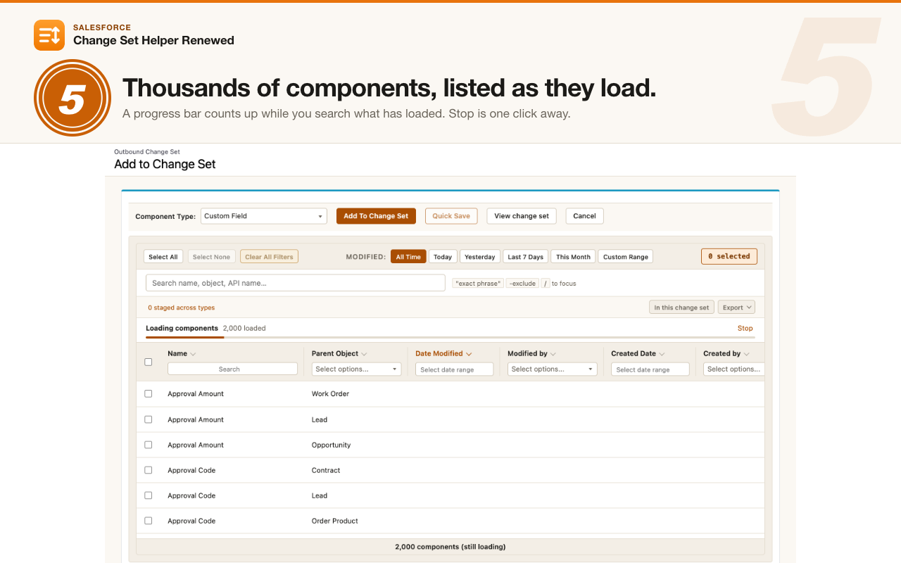 Salesforce Change Set Helper Renewed - 截图 1