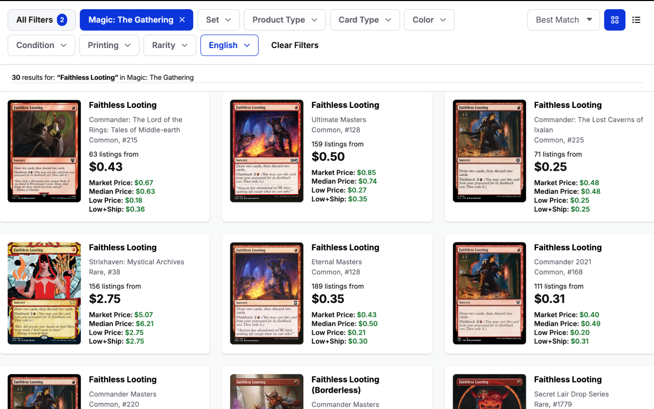 MTGStocks Companion for TCGplayer - 截图 2