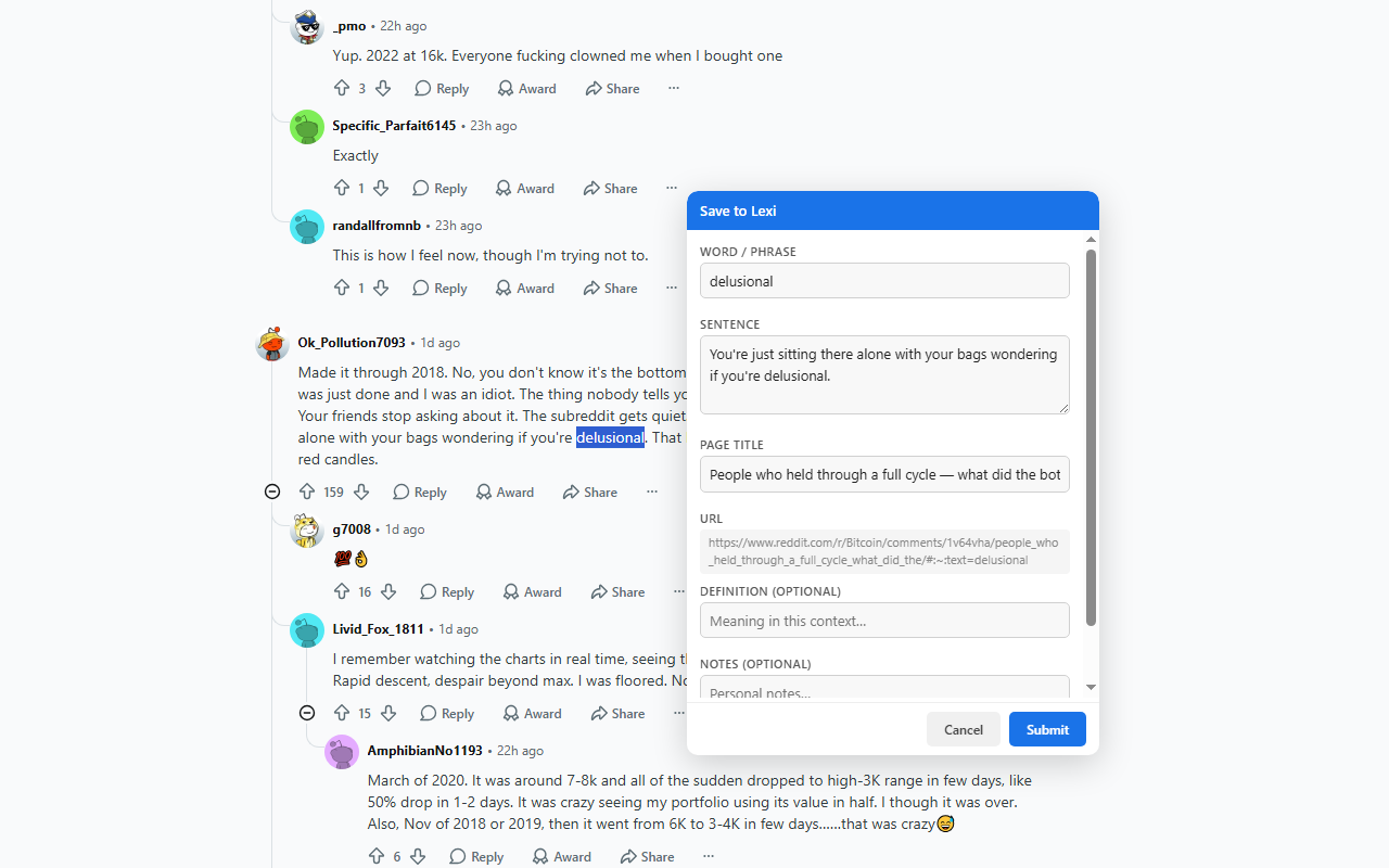 VocaLearn – Sentence Miner - 截图 2