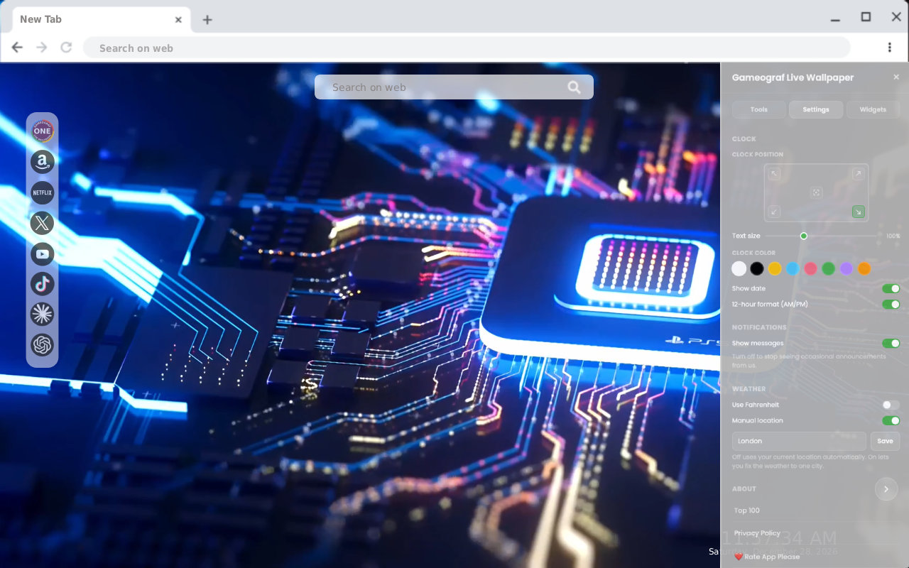 PS5 Pro Chip Live Wallpaper - 截图 2