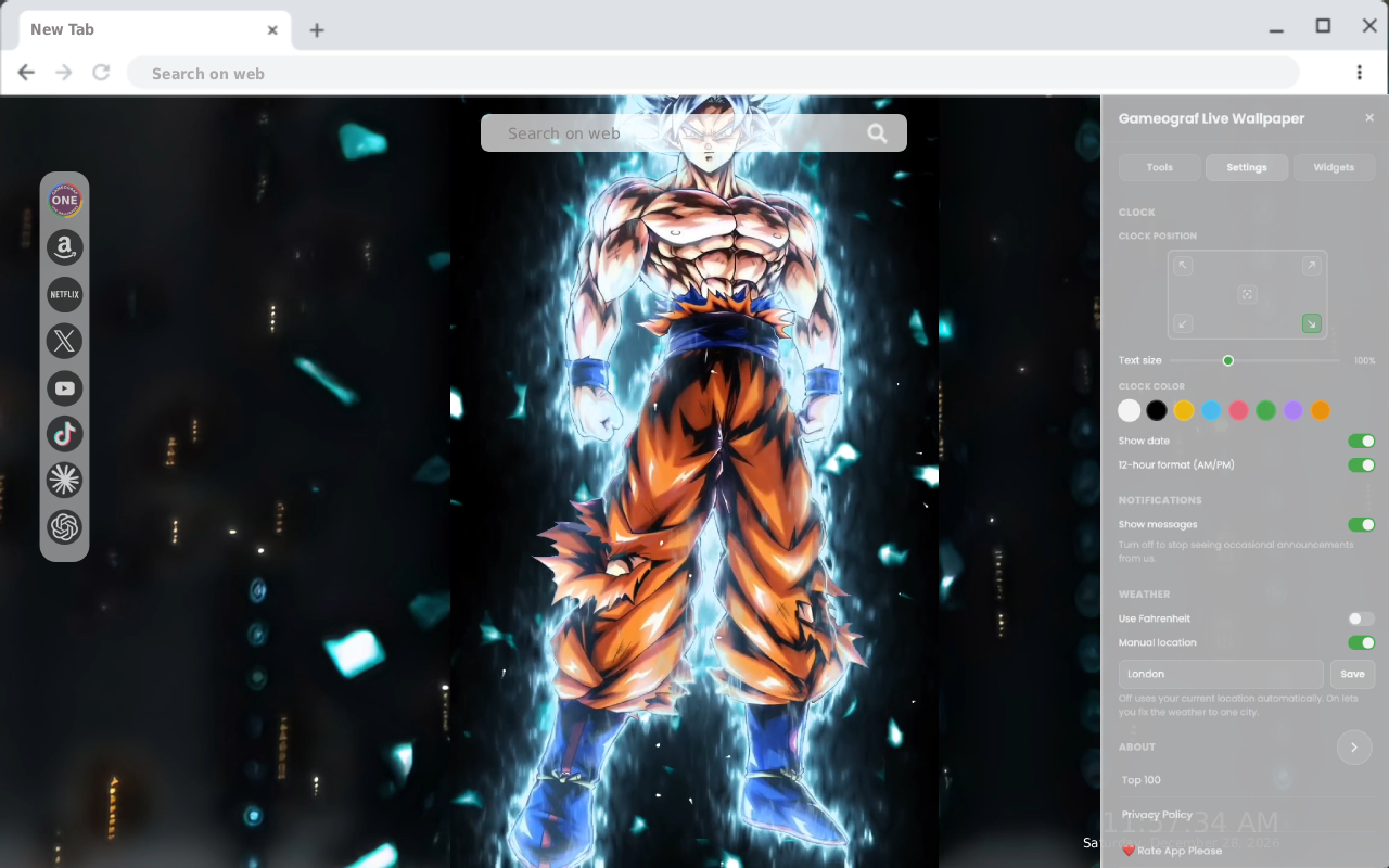 Goku Dragon Ball Live Wallpaper - 截图 2