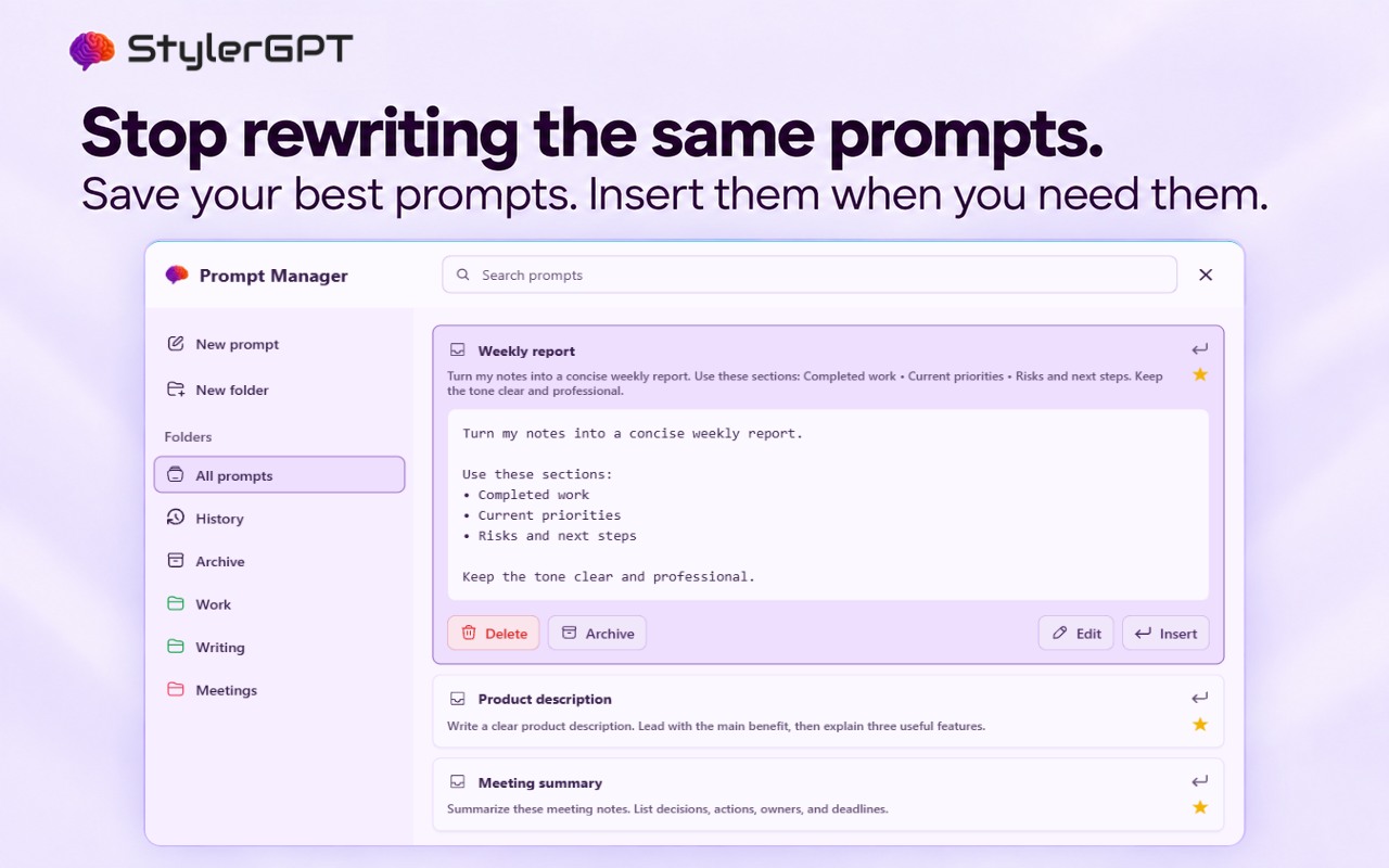 适用于 ChatGPT 的 StylerGPT - 截图 2