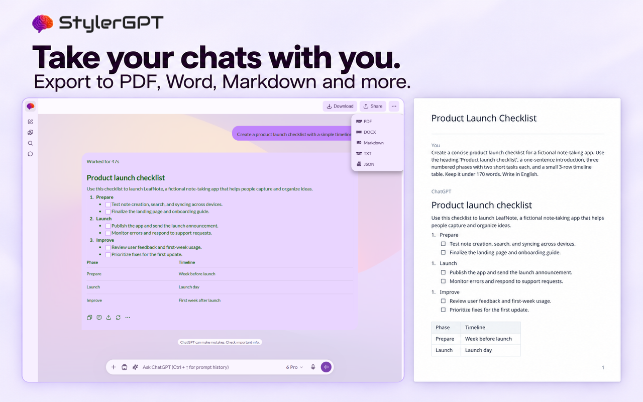 适用于 ChatGPT 的 StylerGPT - 截图 3