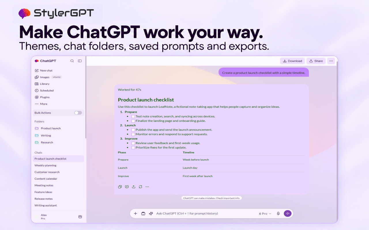适用于 ChatGPT 的 StylerGPT - 截图 5