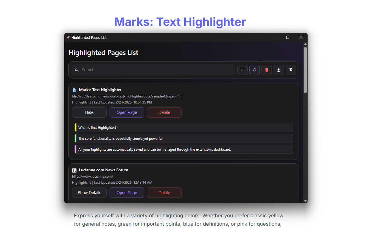Marks: Text Highlighter - 截图 3