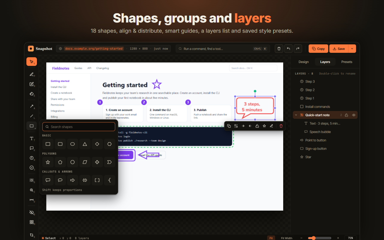 SnapShot - Full page screenshot and annotation - 截图 3