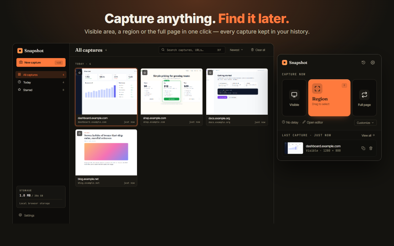 SnapShot - Full page screenshot and annotation - 截图 4