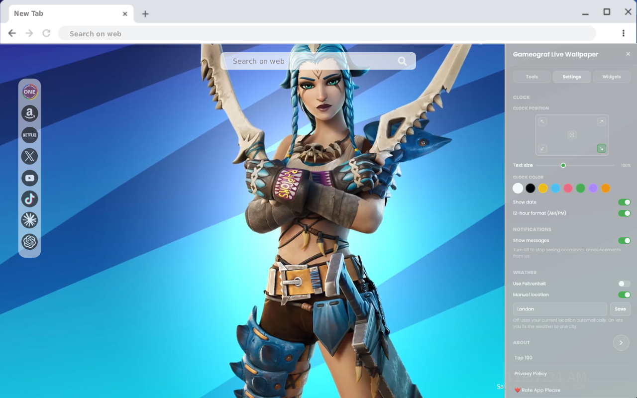 Fortnite Gia Live Wallpaper - 截图 2
