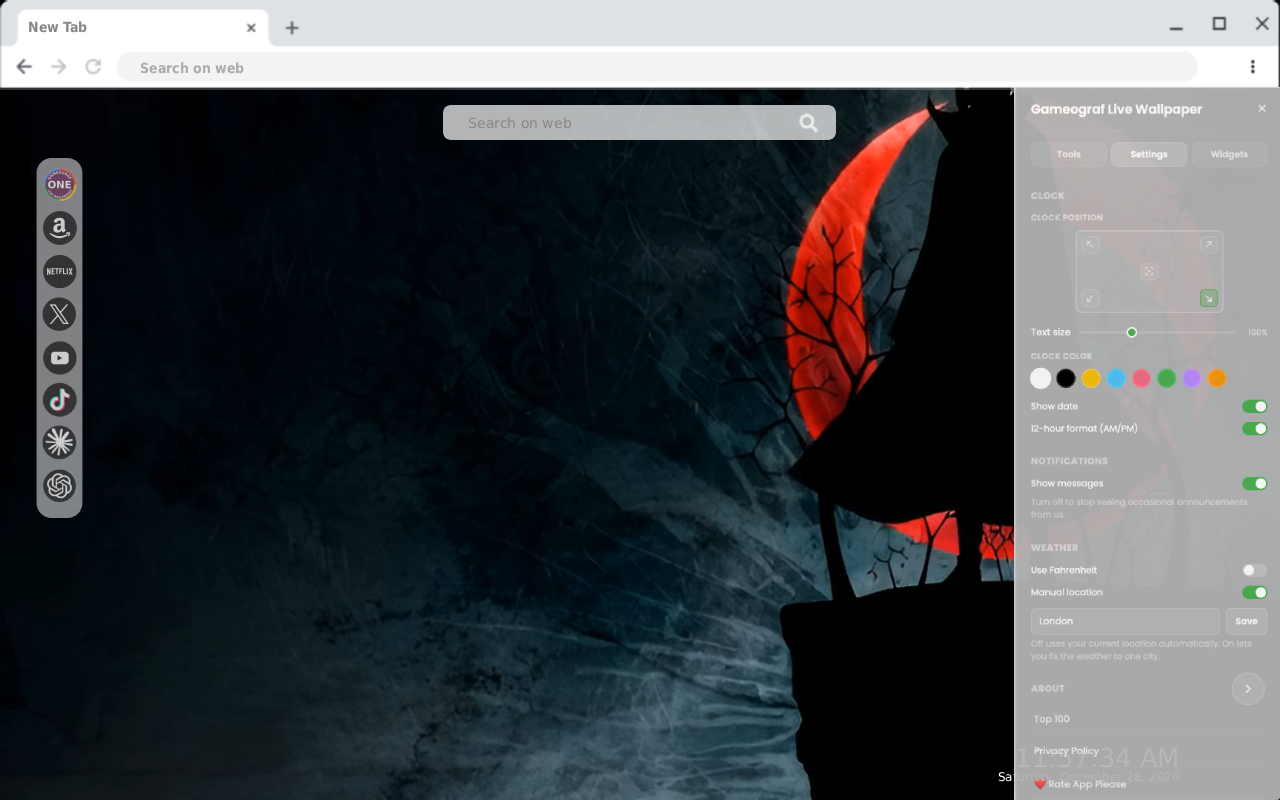 Itachi Uchiha Dark Raven Live Wallpaper - 截图 2
