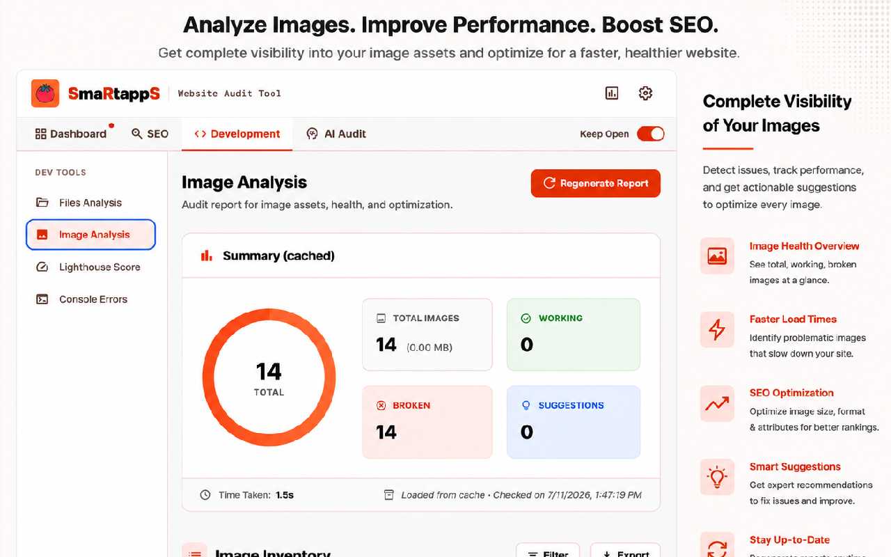 Website Auditor Tool - SmartappS - 截图 2