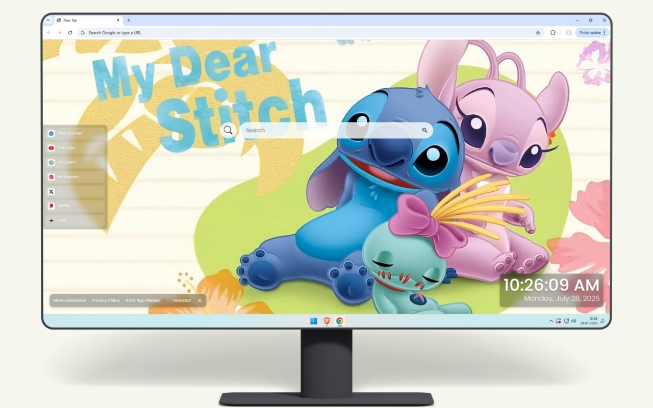 Stitch and Angel Live Wallpaper - 截图 2