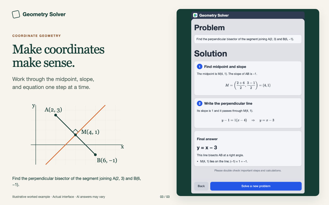 Geometry Solver – AI Geometry Tutor & Proof Helper - 截图 3