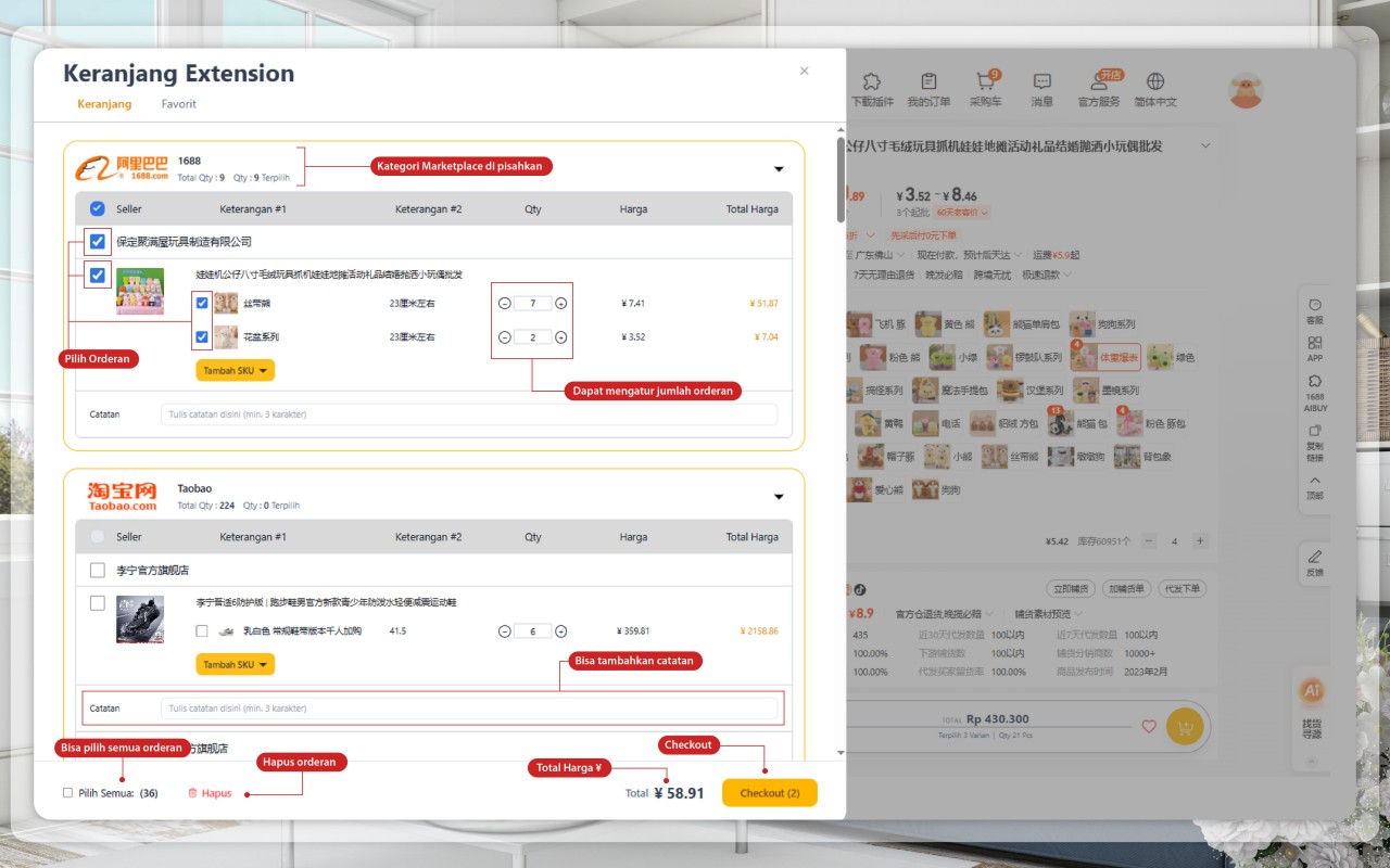 Ducking.id - Jasa Import China & Sourcing Supplier 1688 - 截图 2
