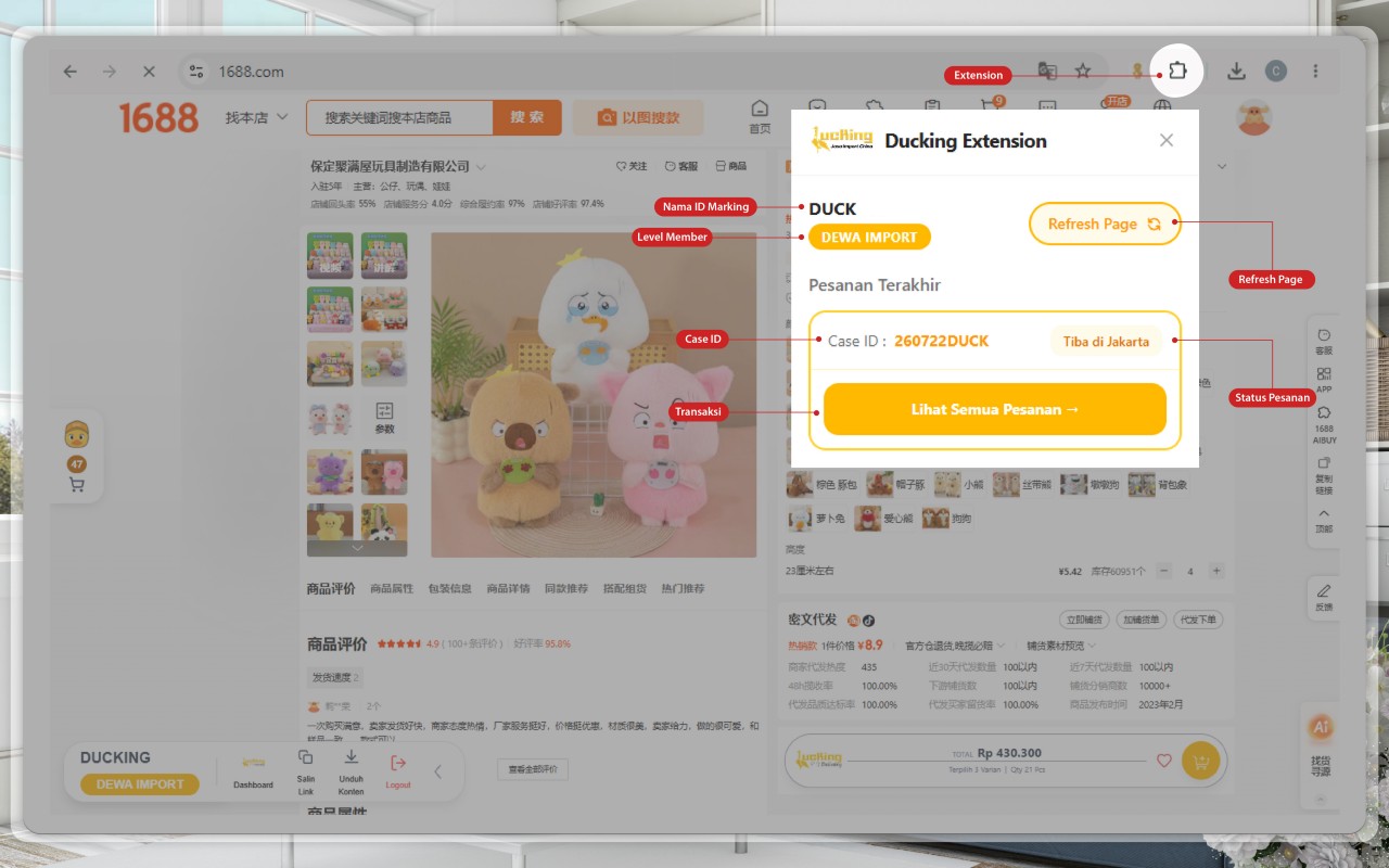 Ducking.id - Jasa Import China & Sourcing Supplier 1688 - 截图 4