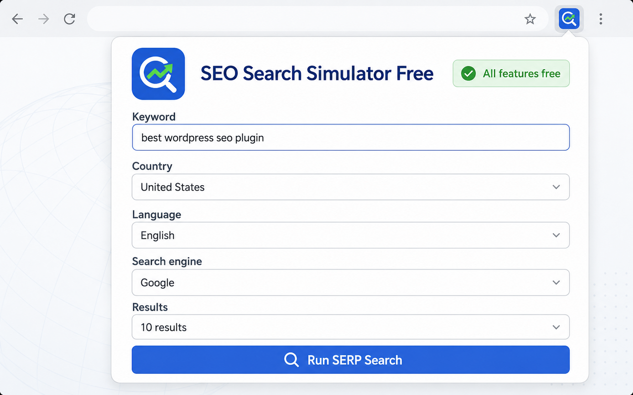 SEO Search Simulator Free - 截图 1