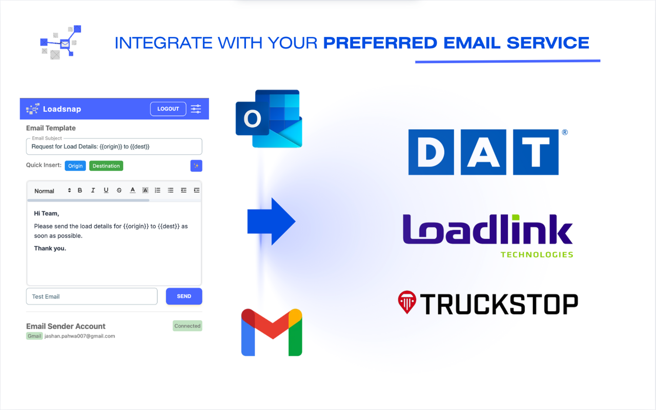 LoadSnap — One-Click Broker Emails from Your Load Board - 截图 3