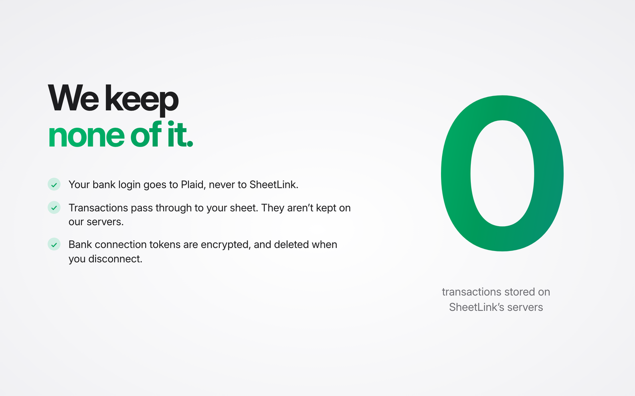 SheetLink: Sync Bank Transactions to Google Sheets - 截图 4