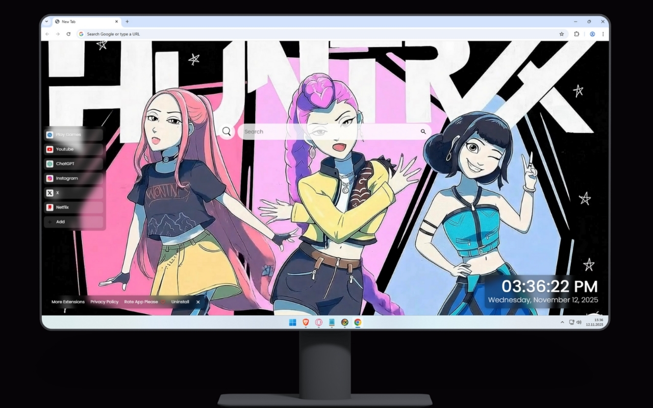 Huntrix Kpop Demon Hunters Live Wallpaper - 截图 2