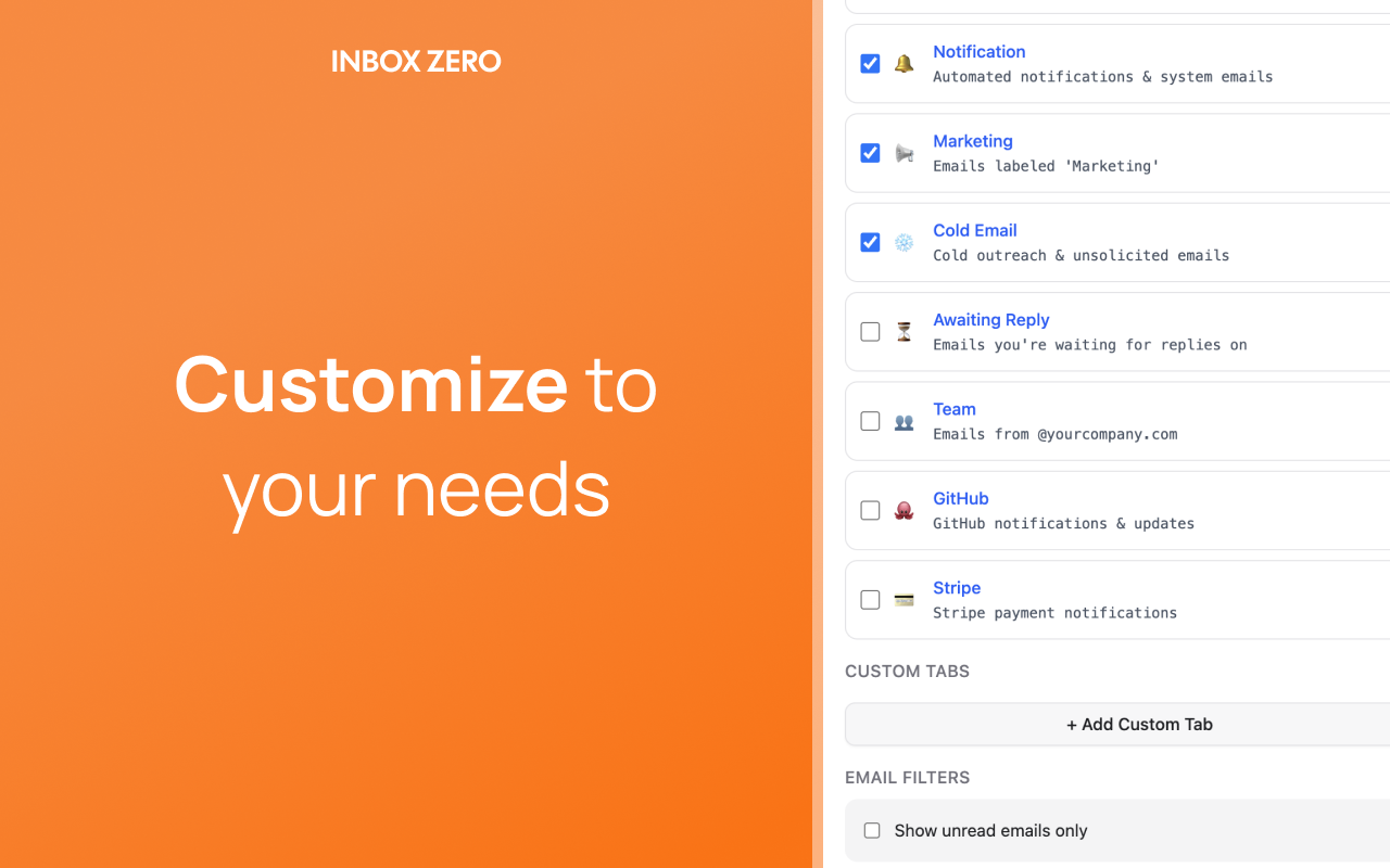 Inbox Zero Tabs for Gmail - 截图 3