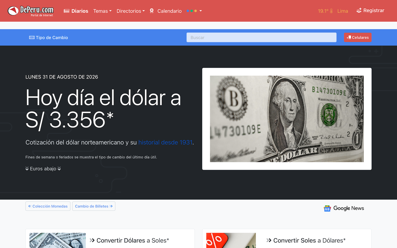 Cotización del Dólar Perú - 截图 2