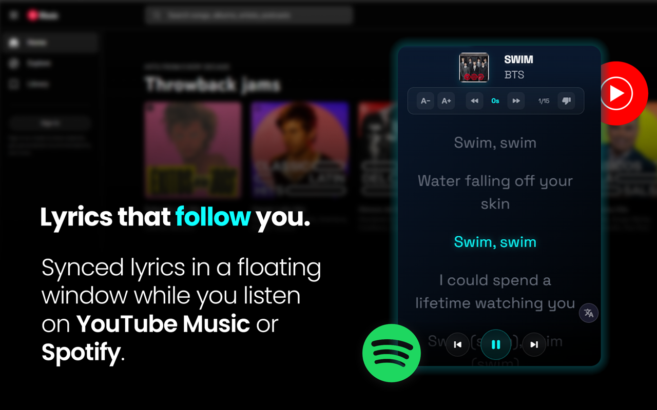 Navi Lyrics: Synced Lyrics for YouTube Music - 截图 1