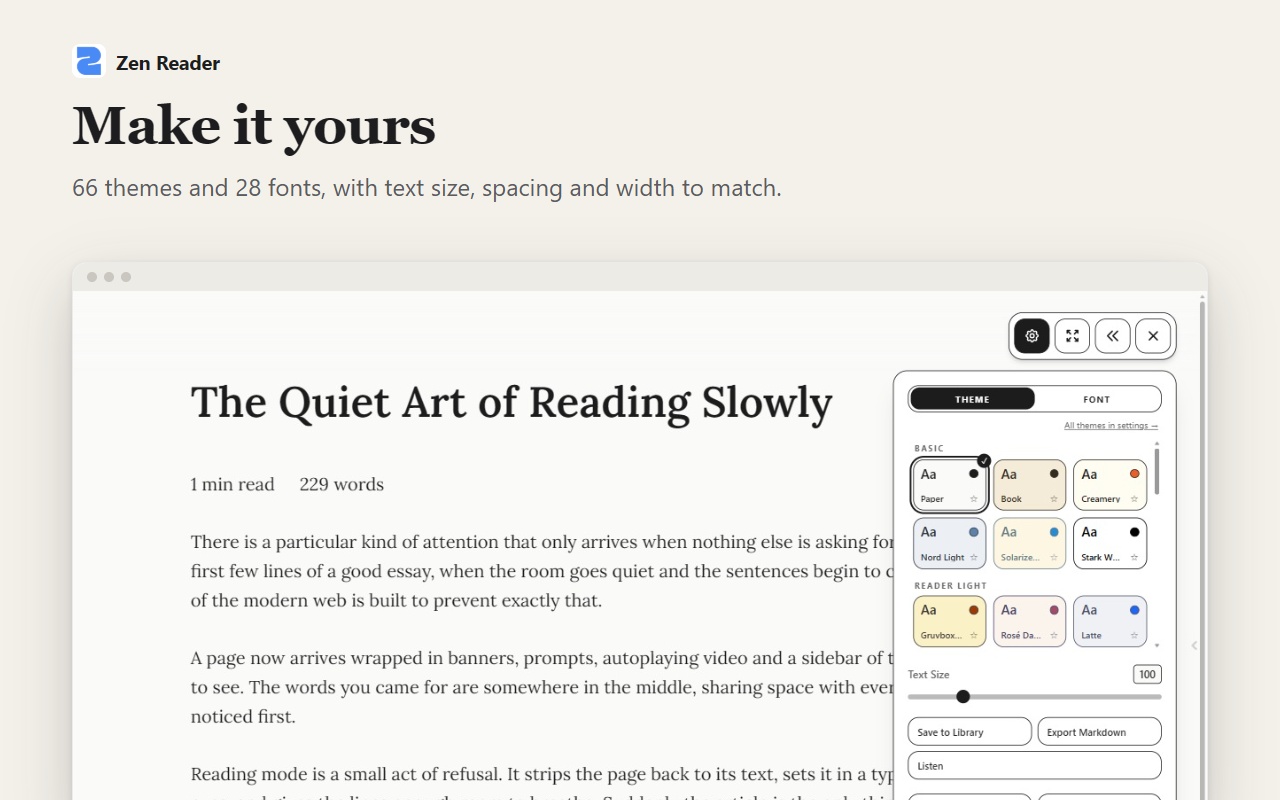 Zen Reader - 截图 2