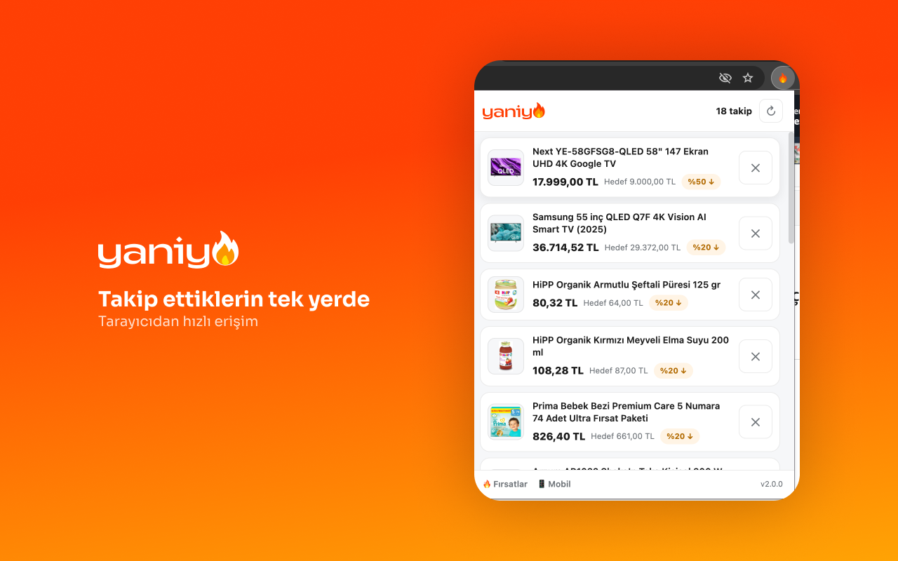 Yaniyo.com: Amazon Türkiye Fiyat Geçmişi & Fiyat Takip - 截图 4